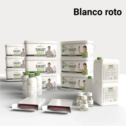 Kit microcemento para suelos de baño con azulejos de 24 m²-10