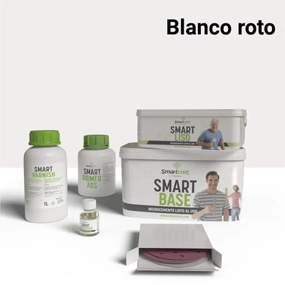 Kit microcemento para suelos de baño con azulejos de 4m²-11
