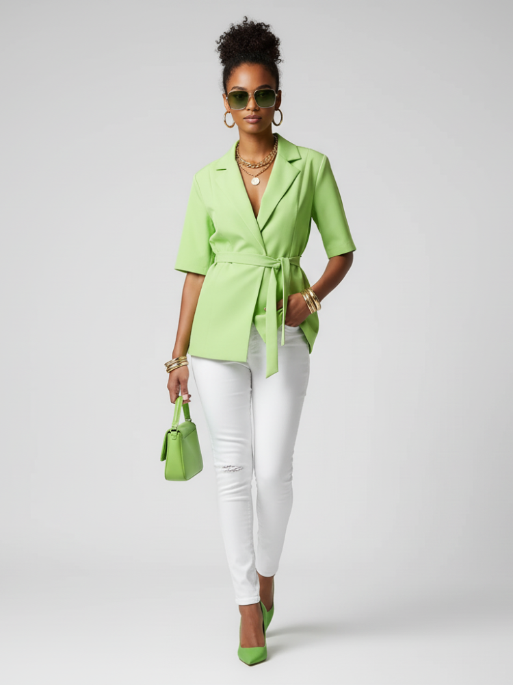 Blazer Tie-Waist, Chelsea | Women - BYMANYC ® New York-0