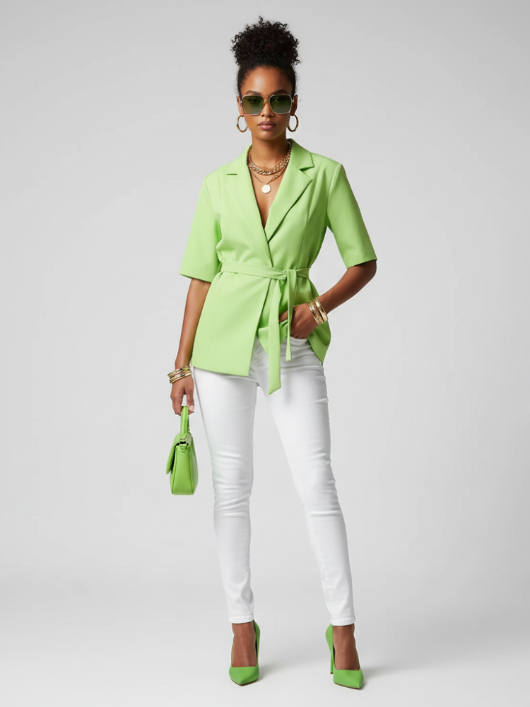 Blazer Tie-Waist, Chelsea | Women - BYMANYC ® New York-1