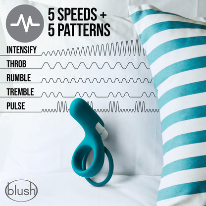 Blush Noje Juniper Rechargeable Vibrating Cock Ring-3