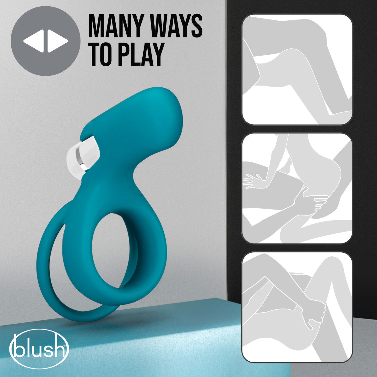 Blush Noje Juniper Rechargeable Vibrating Cock Ring-4