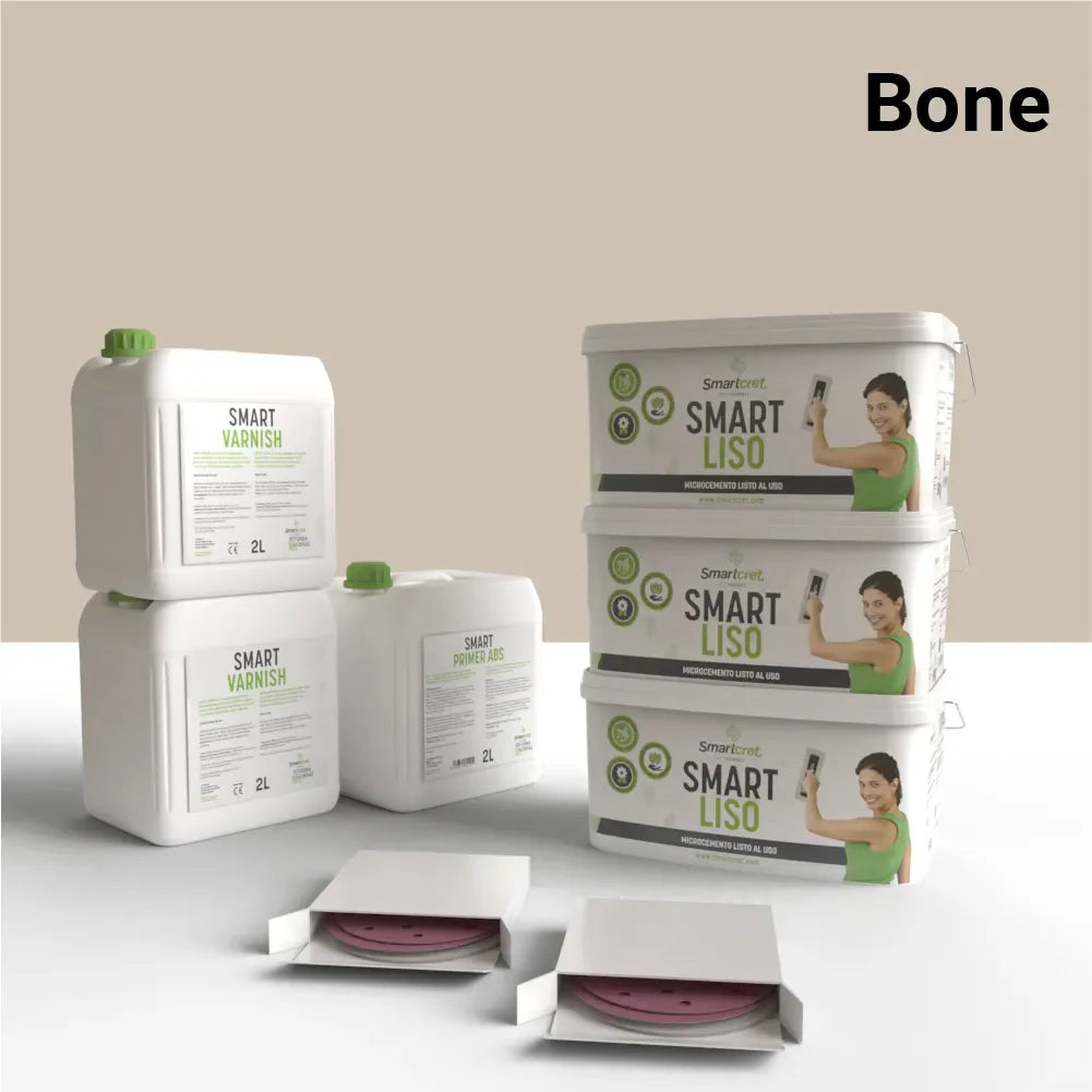 Kit microcemento para chimenea de cemento u hormigón para 18 m²-5