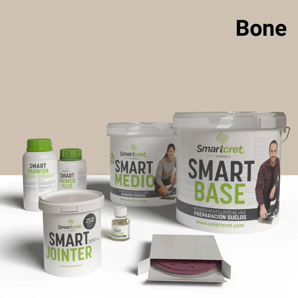 Kit de microcemento para suelos de cocina con azulejos de 4m²-6