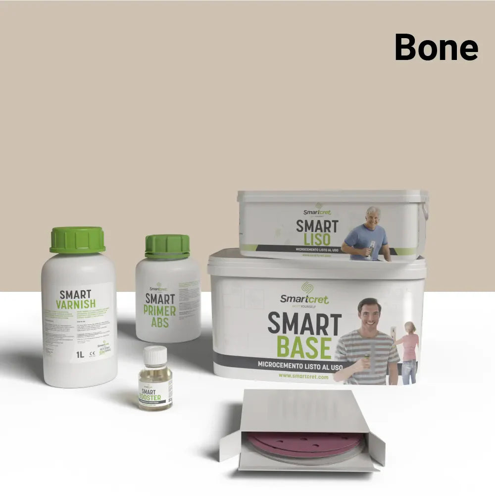 Kit microcemento para paredes de baño de pladur o yeso de 4 m²-6