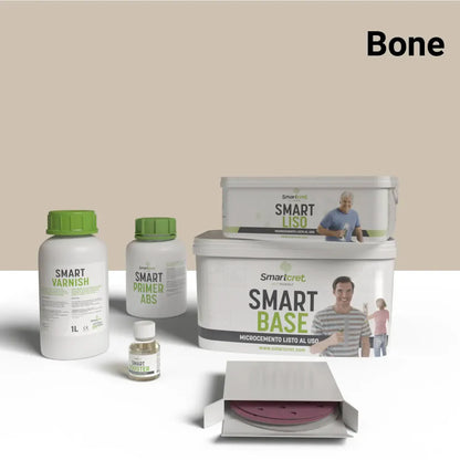 Kit microcemento para paredes de baño con azulejos de 4 m²-6