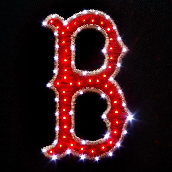 Boston Red Sox Flashing Fiber Optic Cap-1