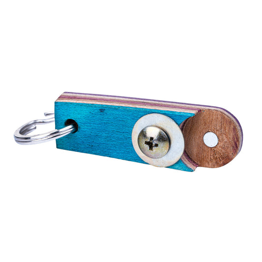 Recycled Skateboard Bottle Opener Keyring-0