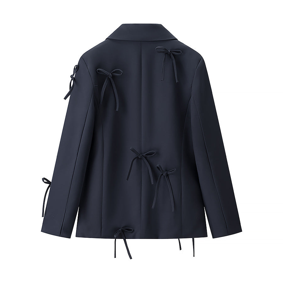 Bow-Detail Versatile Blazer, Soho | BYMANYC ® New York-3