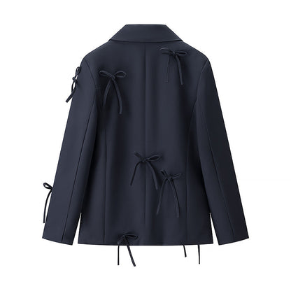 Bow-Detail Versatile Blazer, Soho | BYMANYC ® New York-3