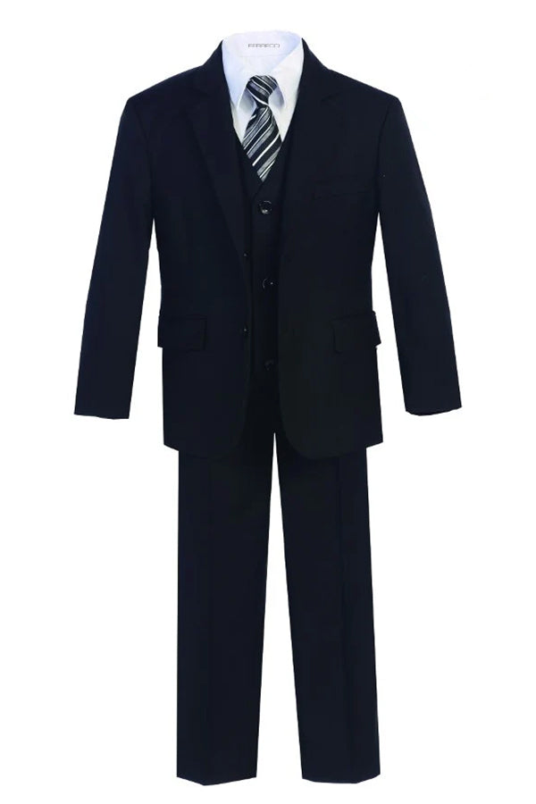 Ferrecci Boys JAX JR 5pc Suit Set Black-0