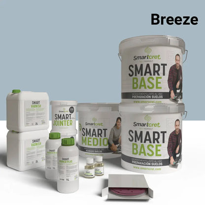 Kit de microcemento para escaleras de azulejos de 16 m²-13