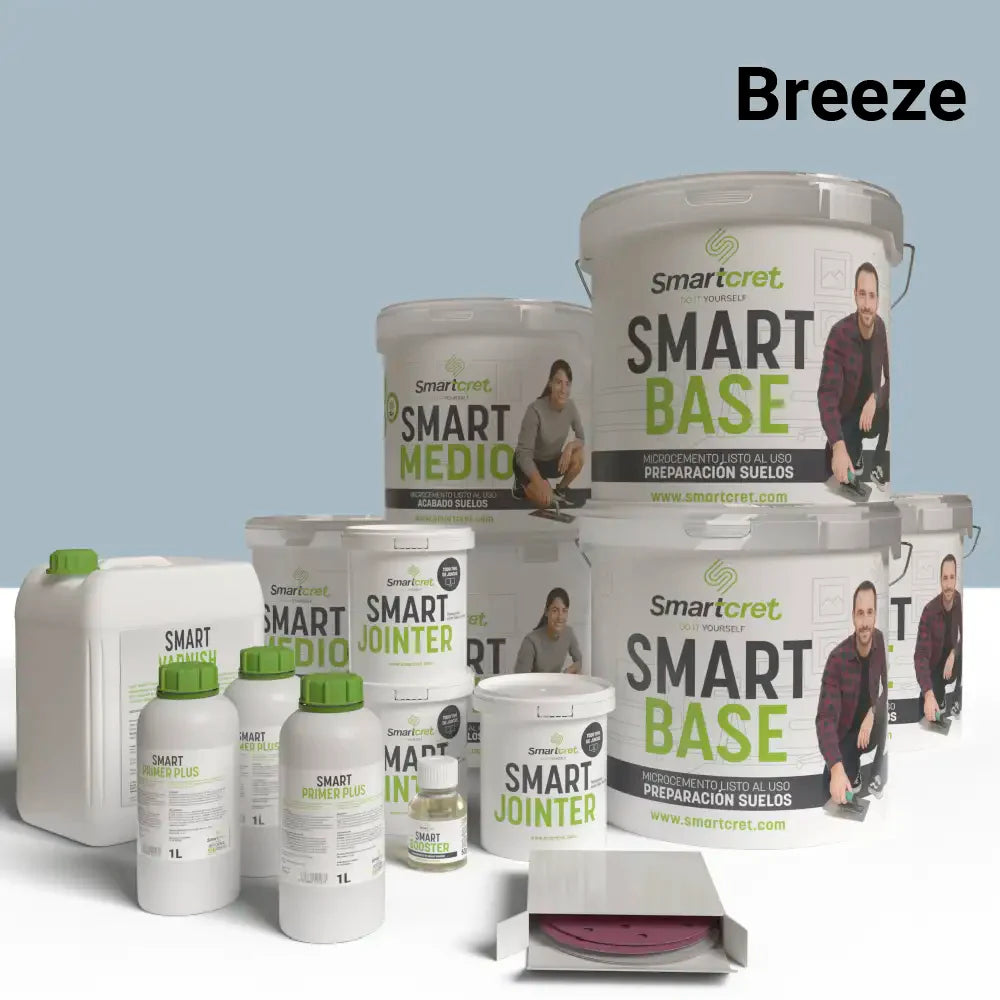 Kit de microcemento para escaleras de azulejos de 24 m²-13