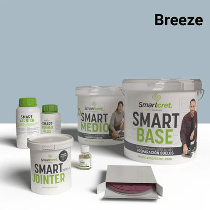 Kit de microcemento para suelos de cocina con azulejos de 4m²-13