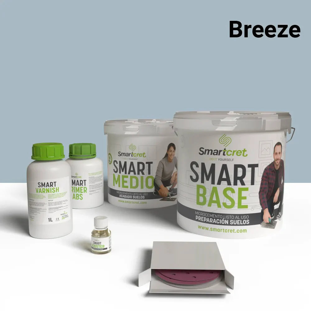 Kit microcemento para suelo de cocina de cemento u hormigón de 4 m²-13