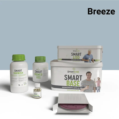 Kit microcemento para paredes de baño con azulejos de 4 m²-13