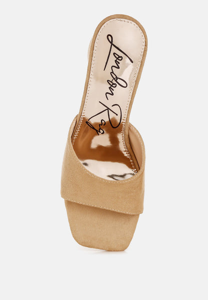 Bumblin Round Heel Micro Suede Sandals-3