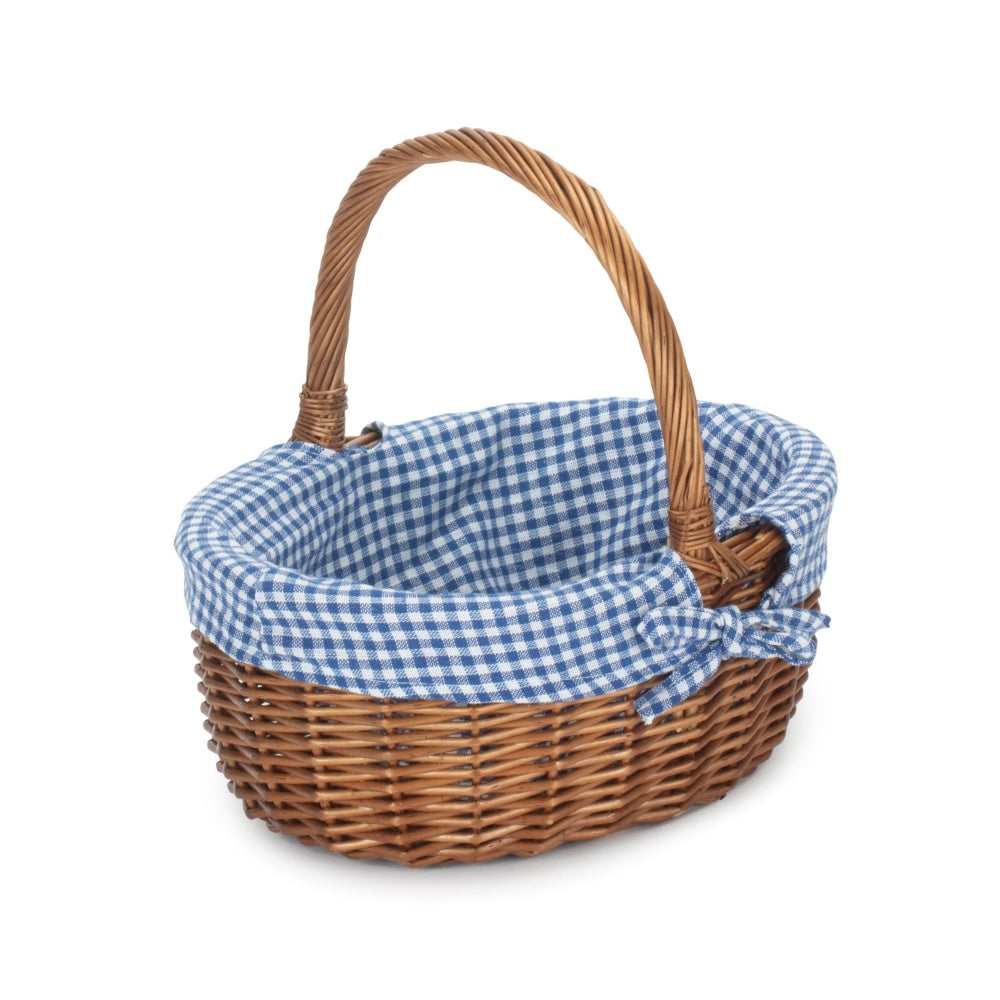 Double Steamed Oval Wicker Shopping Basket-3