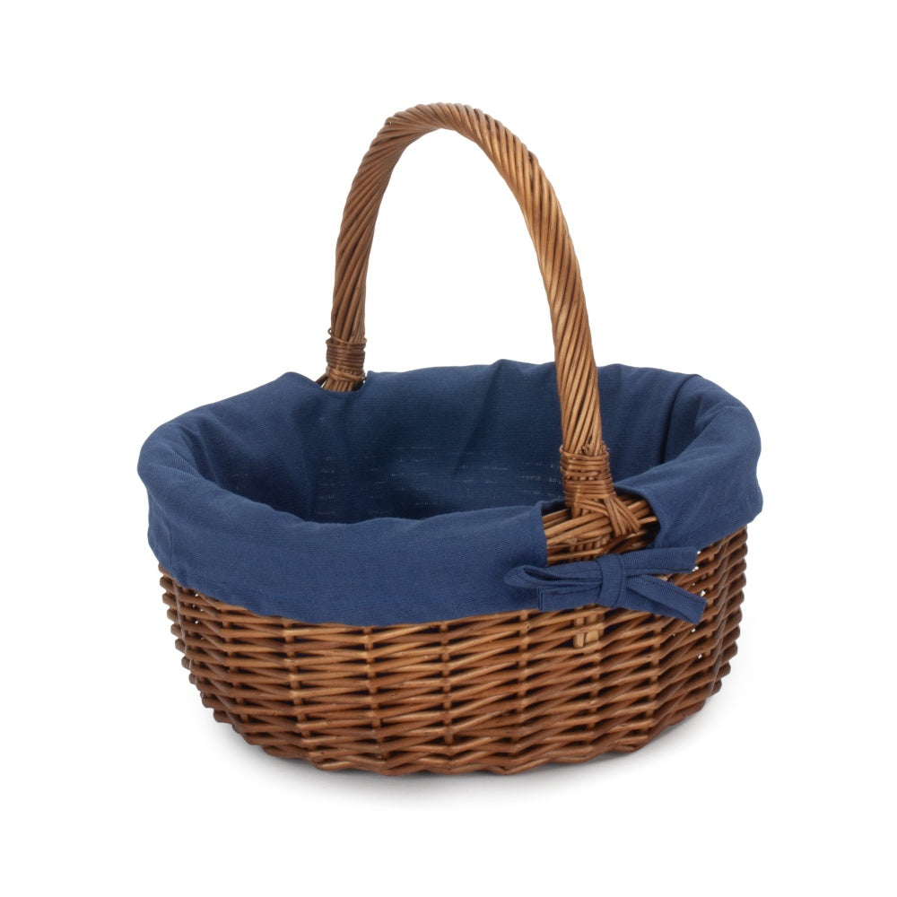 Double Steamed Oval Wicker Shopping Basket-8