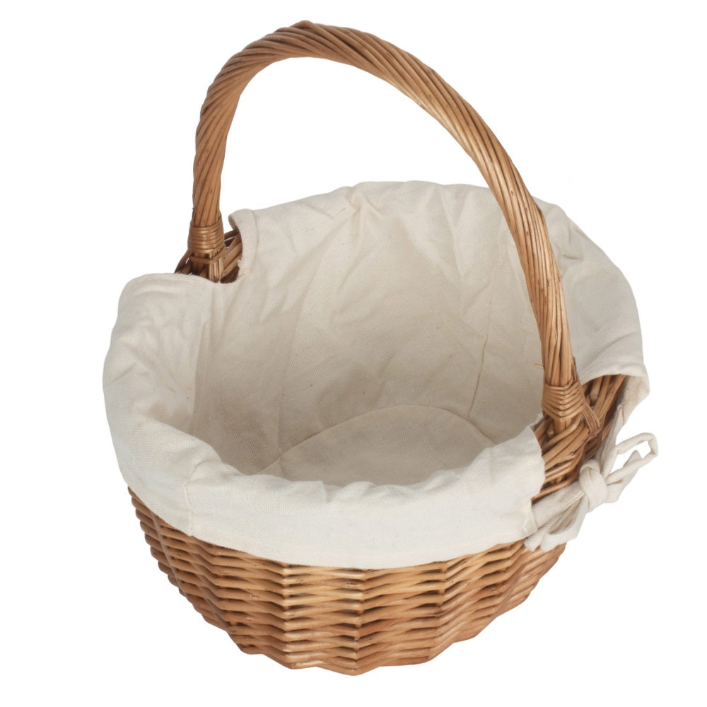 Double Steamed Oval Wicker Shopping Basket-2