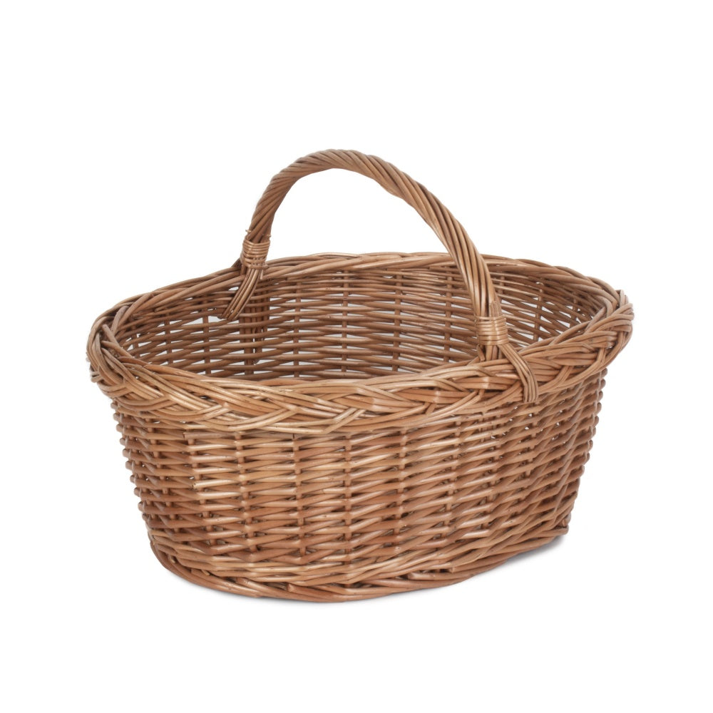 Country Village Wicker Shopping Basket-0