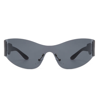 Galadriel - Futuristic Mirrored Cyberpunk Sport Sunglasses-2