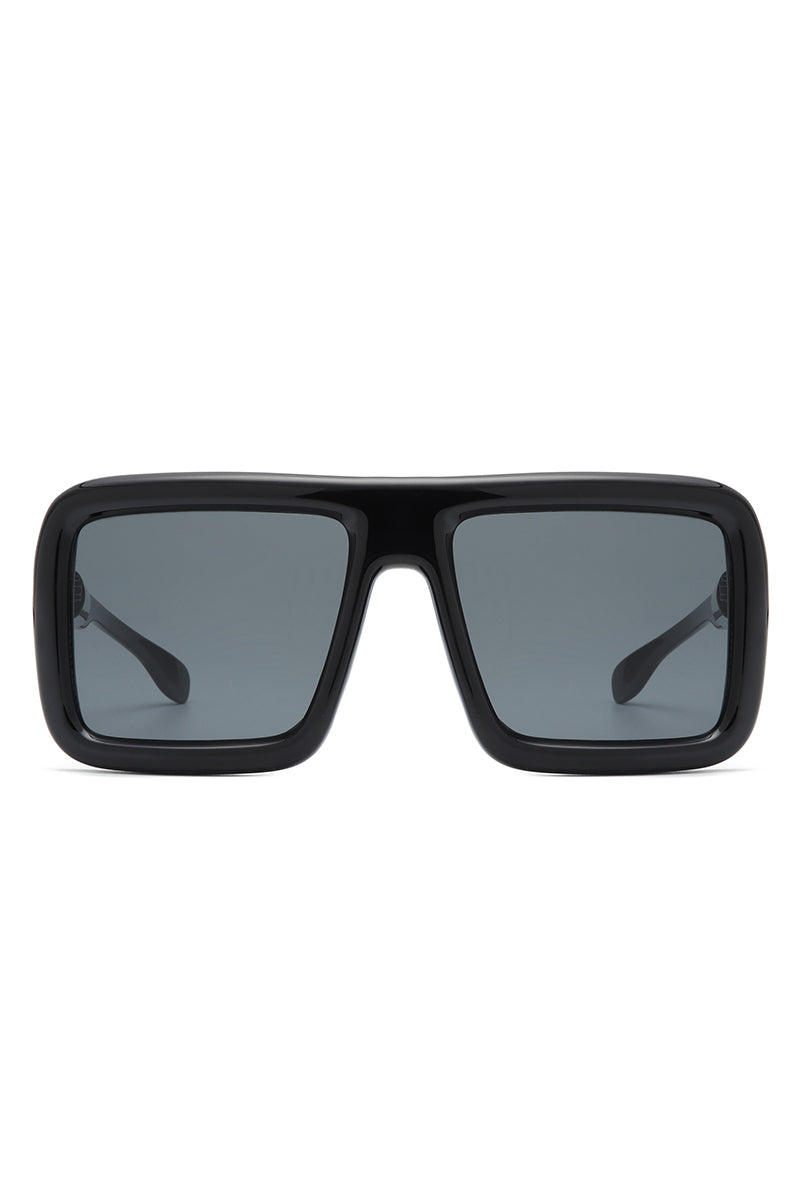 Hype - Oversized Square Flat-Top Women's Fashion Sunglasses-1