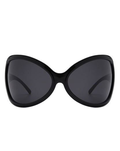 Luna - Oversized Triangle Butterfly Shape Women's Sunglasses-2
