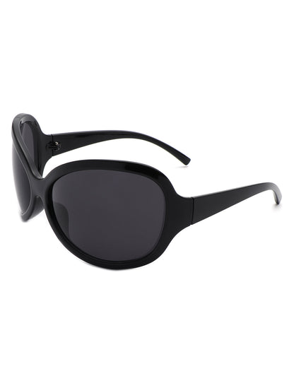 Luna - Oversized Triangle Butterfly Shape Women's Sunglasses-3