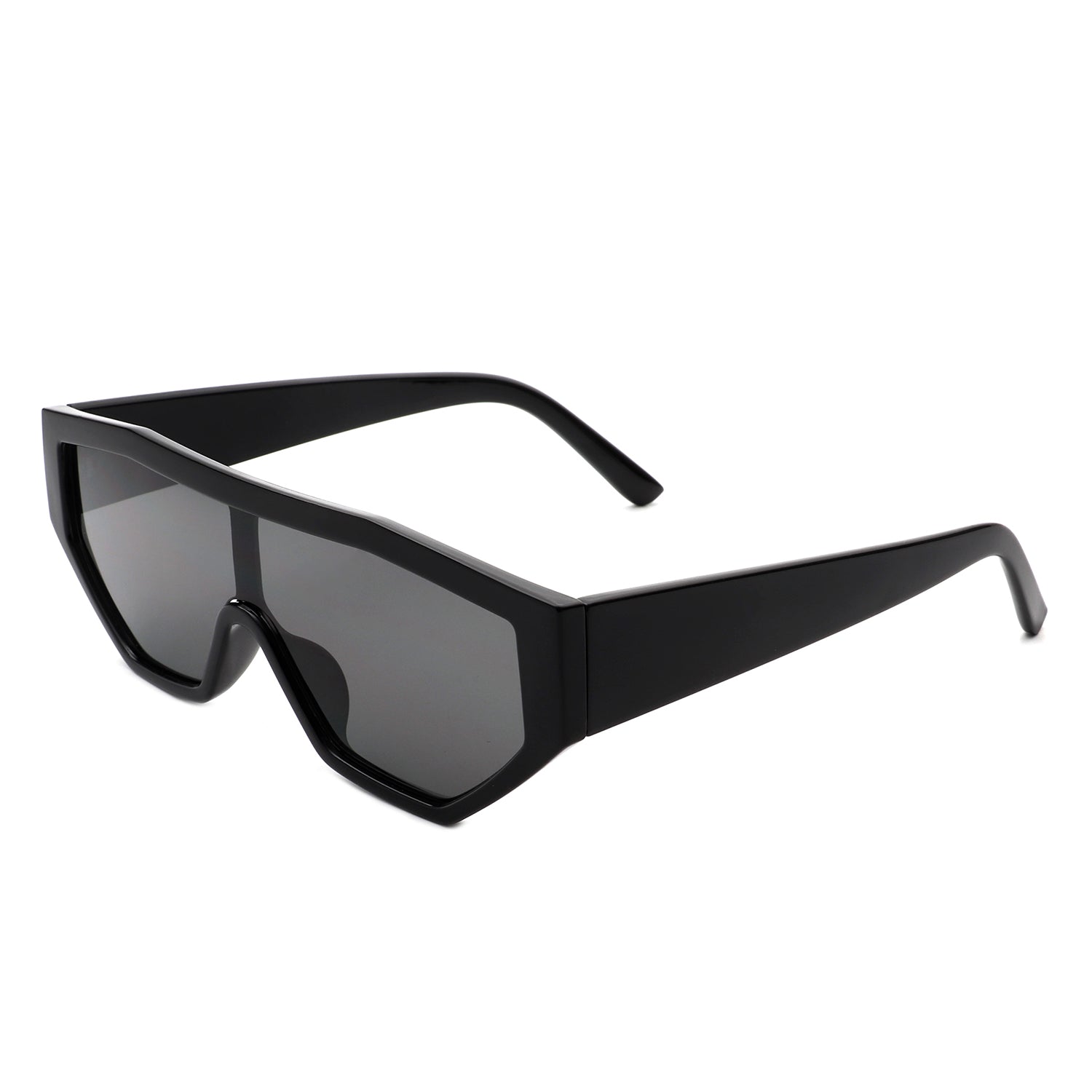 Firelily - Geometric Square Futuristic Fashion Sunglasses-4