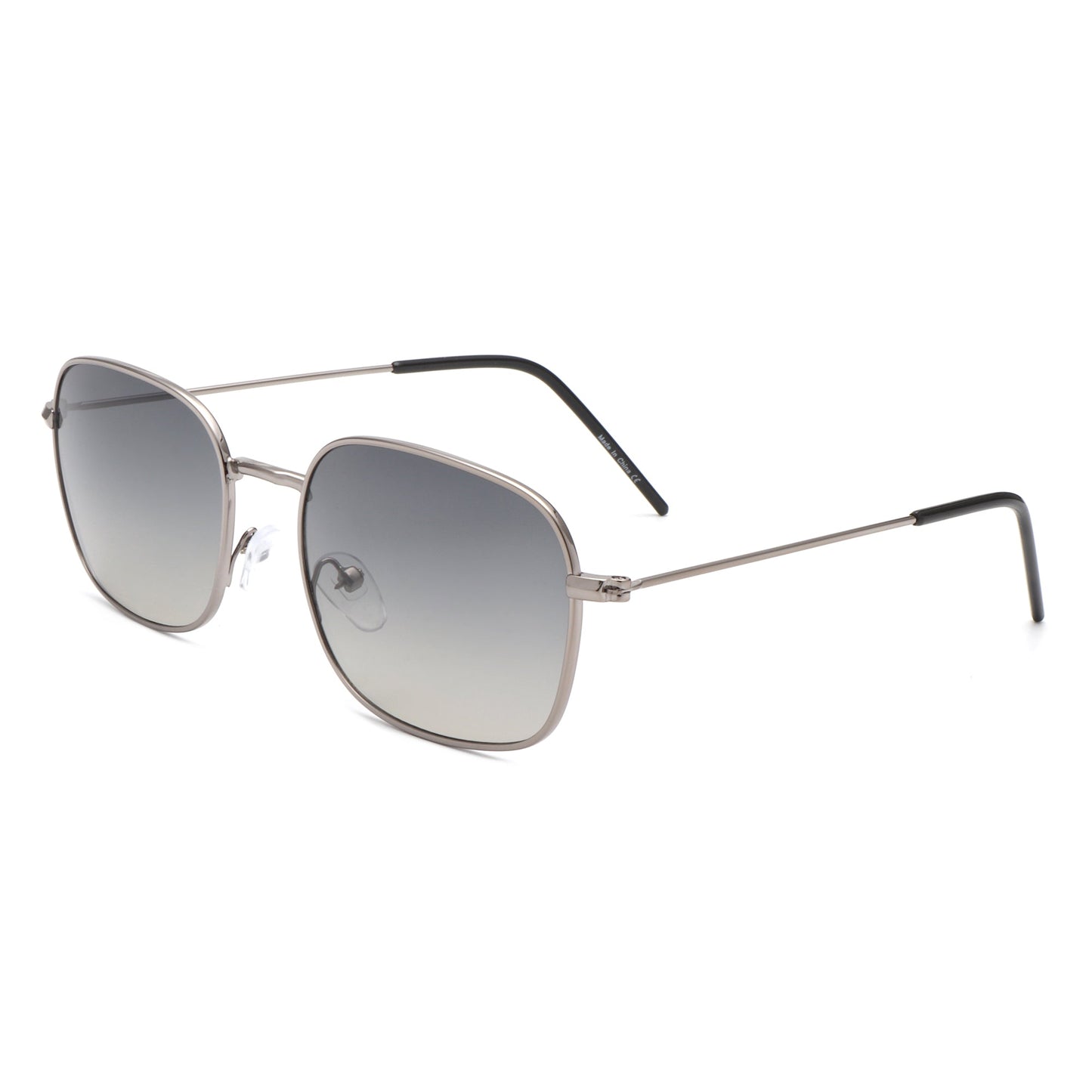Gleam - Square Flat Top Tinted Retro Fashion Sunglasses-2
