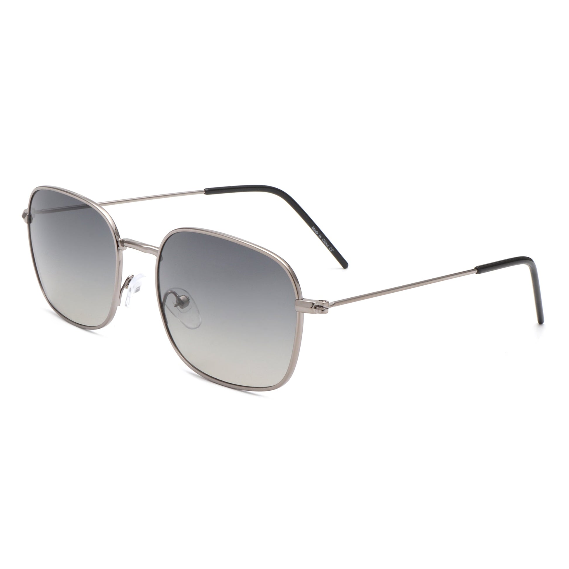 Gleam - Square Flat Top Tinted Retro Fashion Sunglasses-2