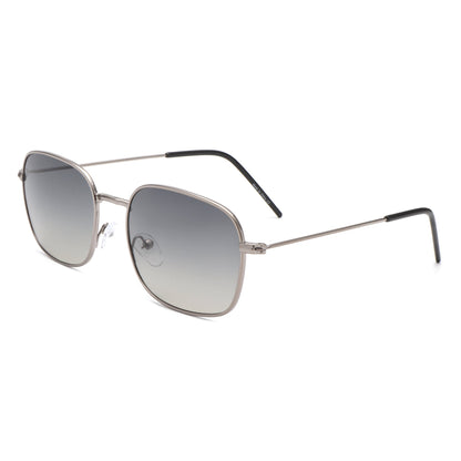 Gleam - Square Flat Top Tinted Retro Fashion Sunglasses-2