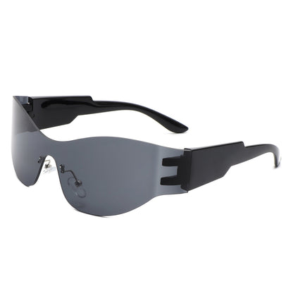 Galadriel - Futuristic Mirrored Cyberpunk Sport Sunglasses-3