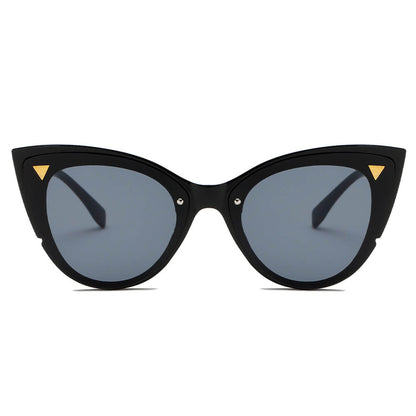 GRENOBLE | Women Retro Fashion Round Cat Eye Sunglasses-1