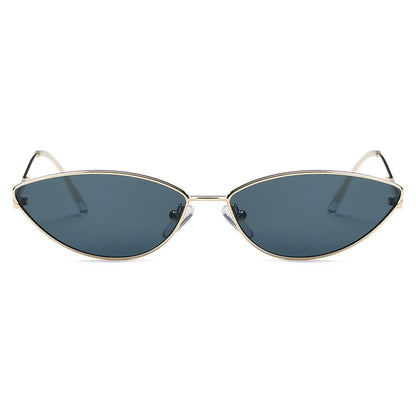 FLINT | Small True Retro Vintage Slim Metal Sunglasses-1