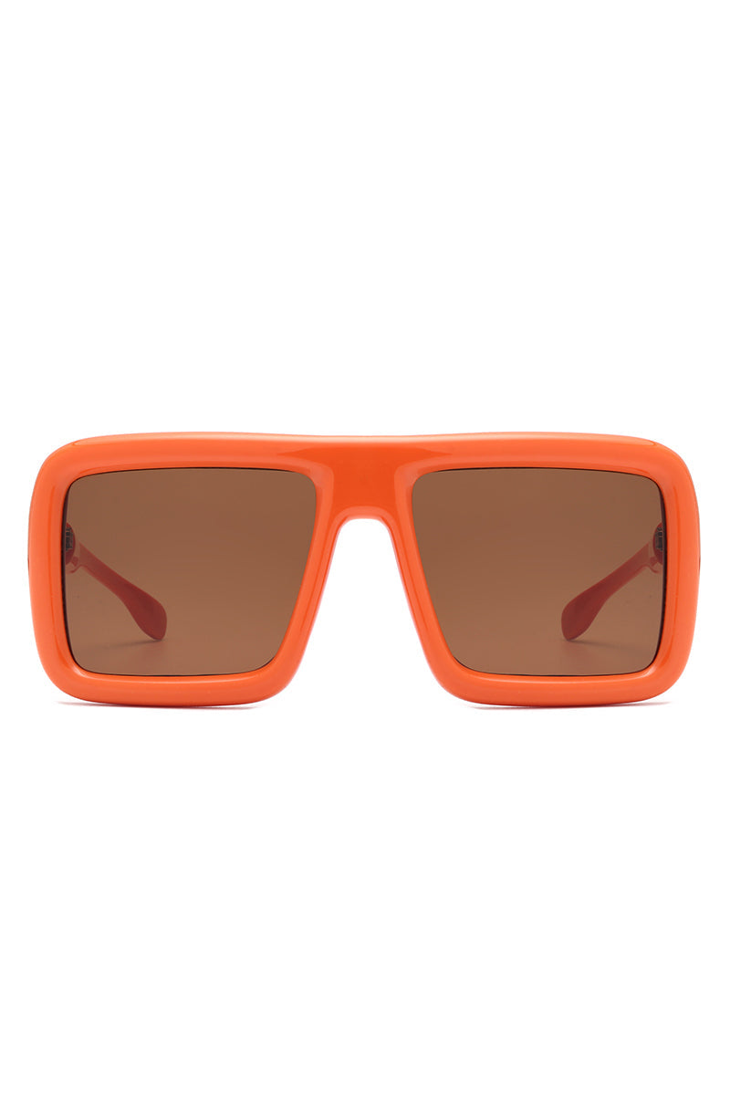 Hype - Oversized Square Flat-Top Women's Fashion Sunglasses-3