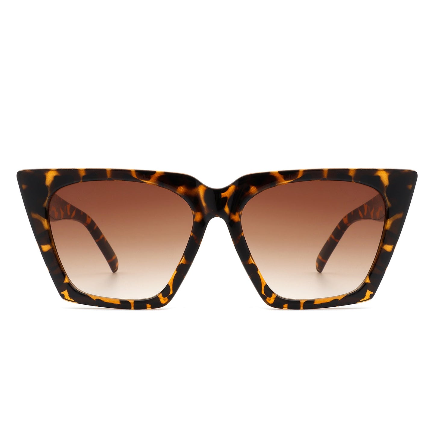 Flarebit - Women Cat Eye Retro Oversize Fashion Square Sunglasses-4