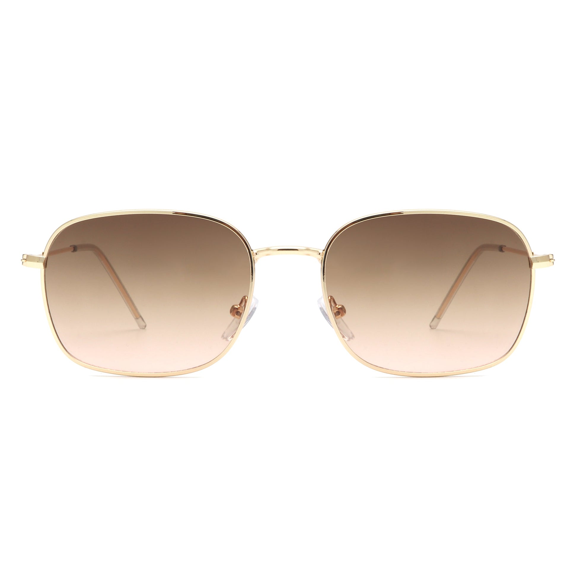 Gleam - Square Flat Top Tinted Retro Fashion Sunglasses-3