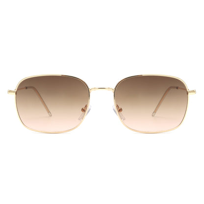 Gleam - Square Flat Top Tinted Retro Fashion Sunglasses-3