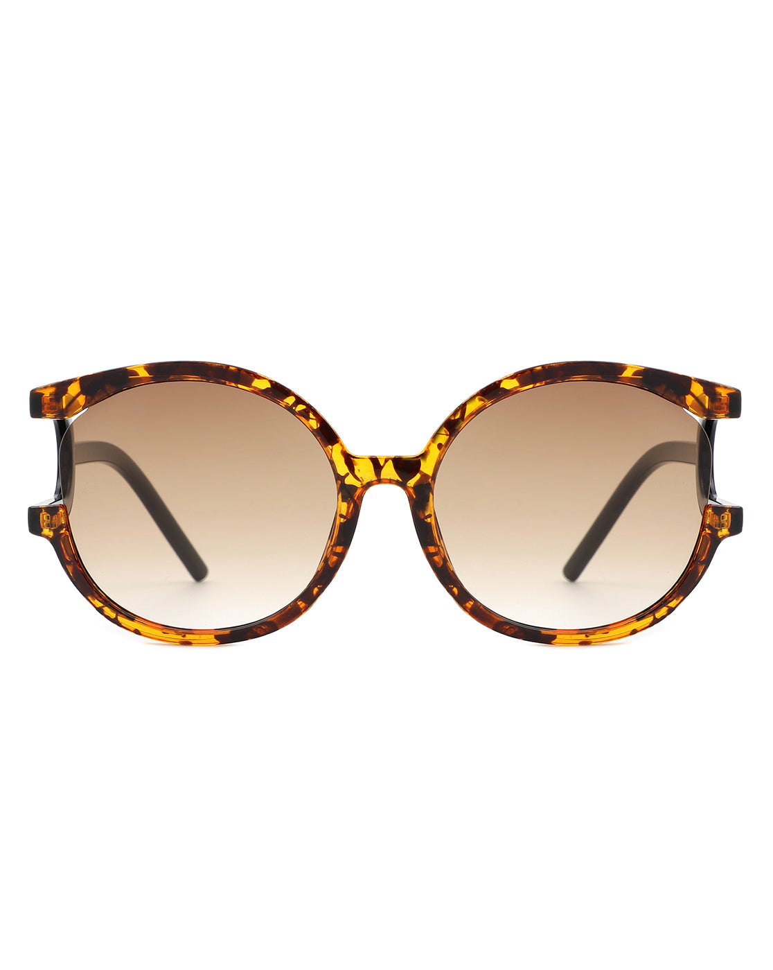 Iloria - Oversized Fashion Irregular Round Sunglasses-3