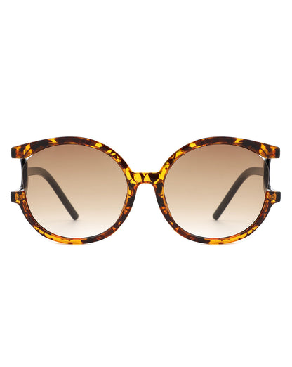 Iloria - Oversized Fashion Irregular Round Sunglasses-3