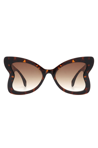 Glisten - Cat Eye Oversized Butterfly Shape Sunglasses-3