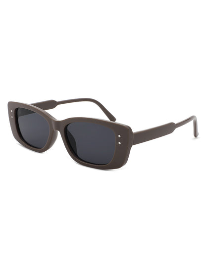 Kaelith - Narrow Retro Rectangle Women's Sunglasses-4