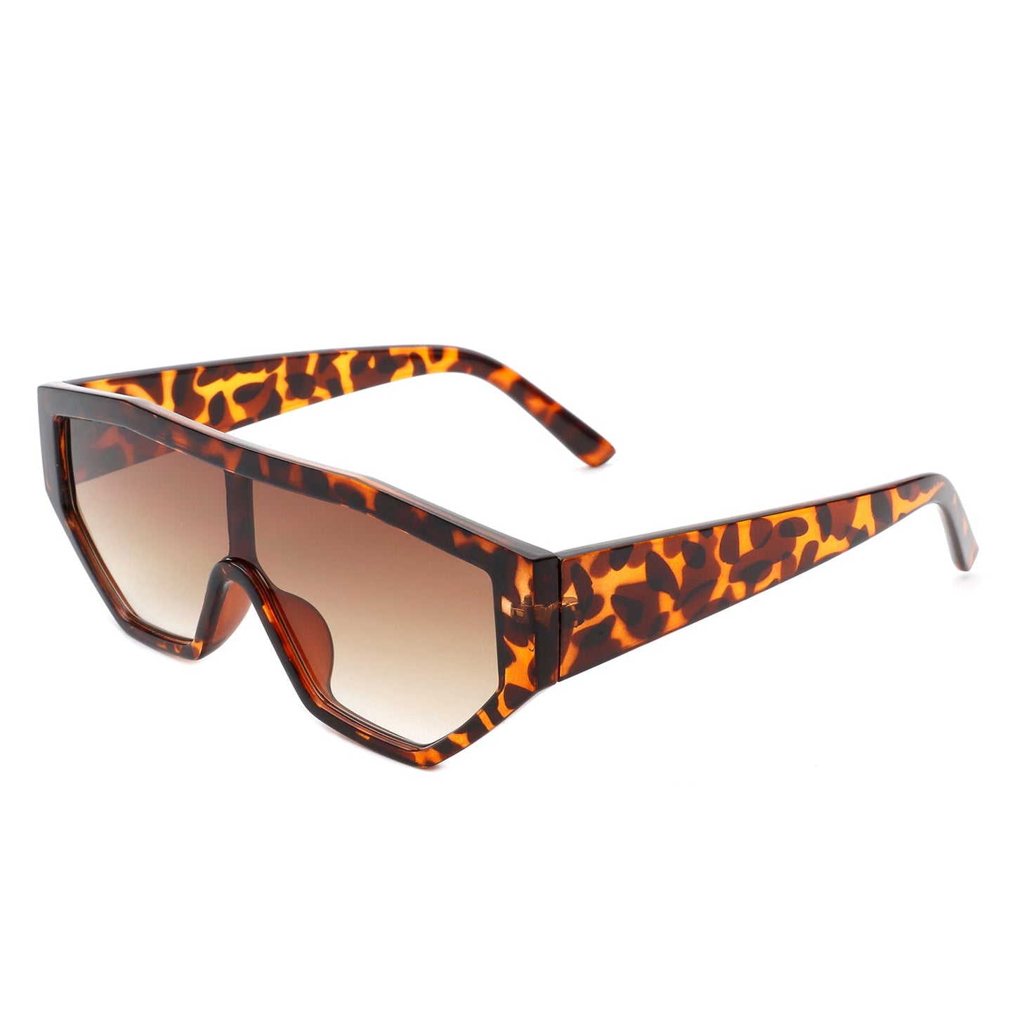 Firelily - Geometric Square Futuristic Fashion Sunglasses-5