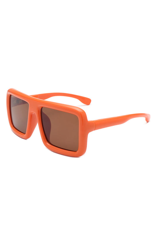 Hype - Oversized Square Flat-Top Women's Fashion Sunglasses-0