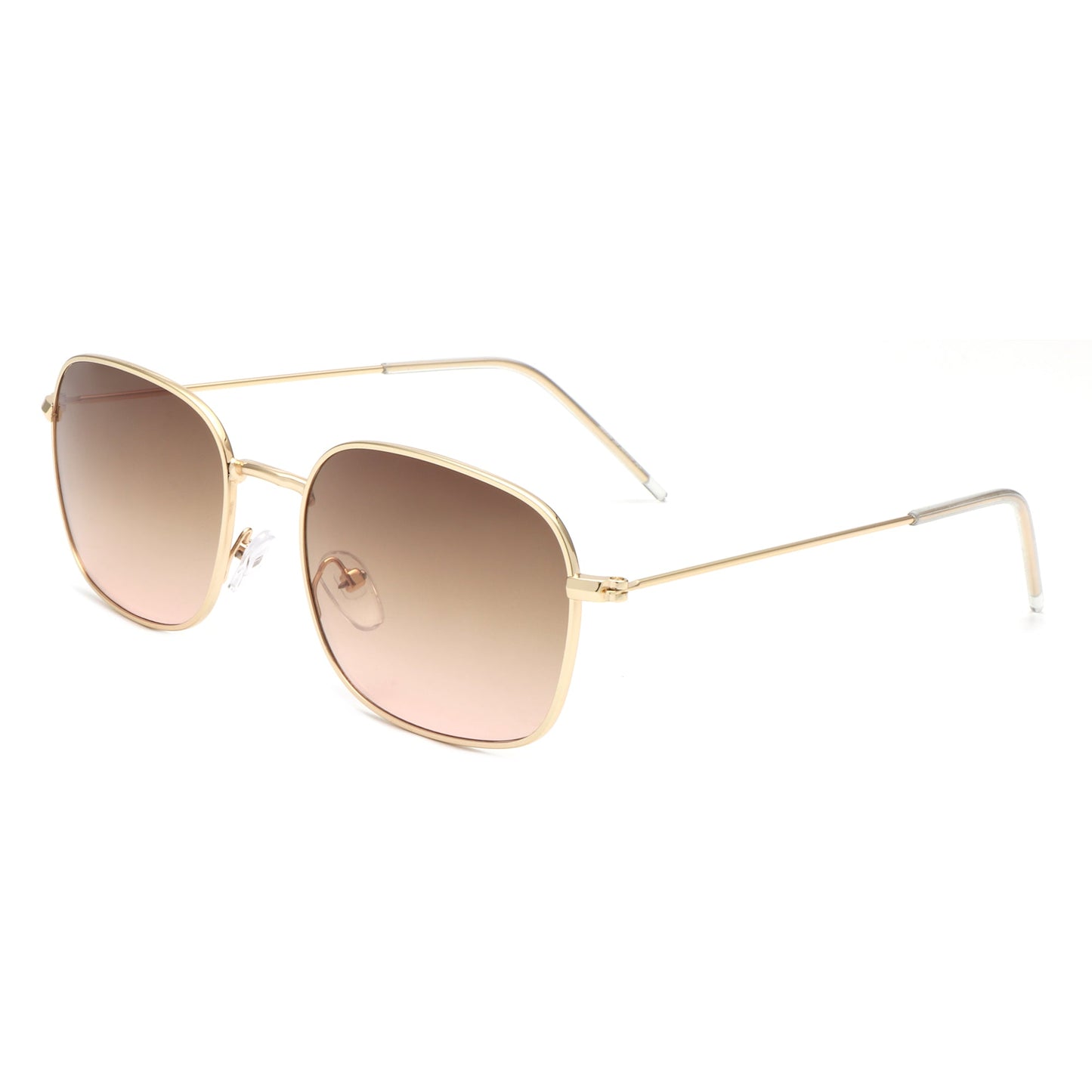 Gleam - Square Flat Top Tinted Retro Fashion Sunglasses-4