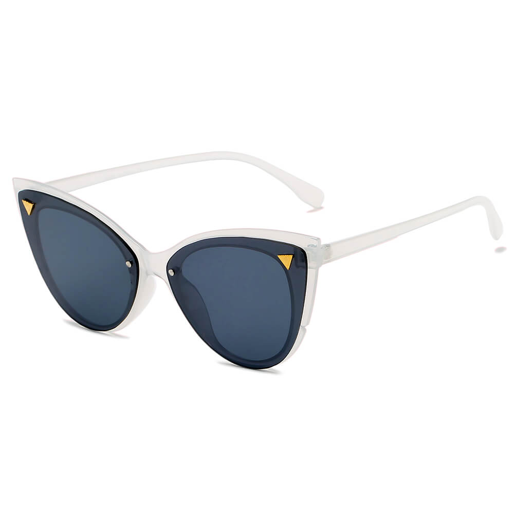GRENOBLE | Women Retro Fashion Round Cat Eye Sunglasses-2