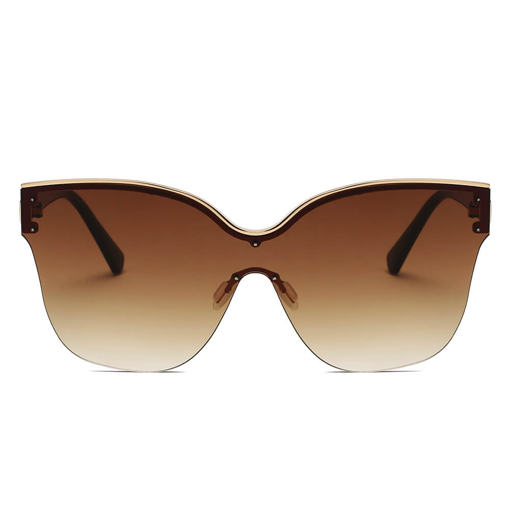 BARCELONA | Women Cat Eye Oversize Sunglasses-3