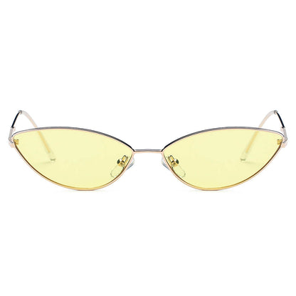 FLINT | Small True Retro Vintage Slim Metal Sunglasses-3